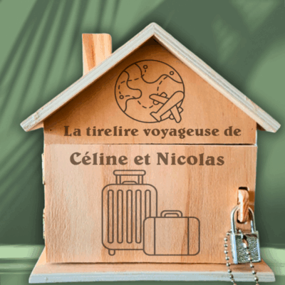 Tirelire maison personnalisée