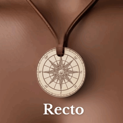 Pendentif boussole gravée – QR code message secret ou chanson personnalisée