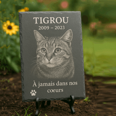 Plaque commémorative pour chien ou chat