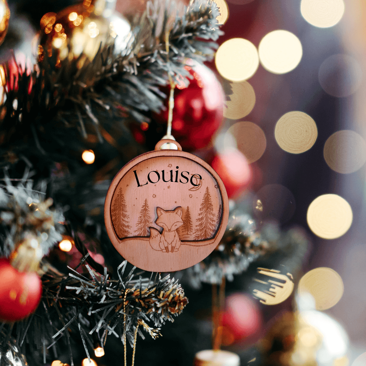 Boules de Noël personnalisées en bois – Image 6