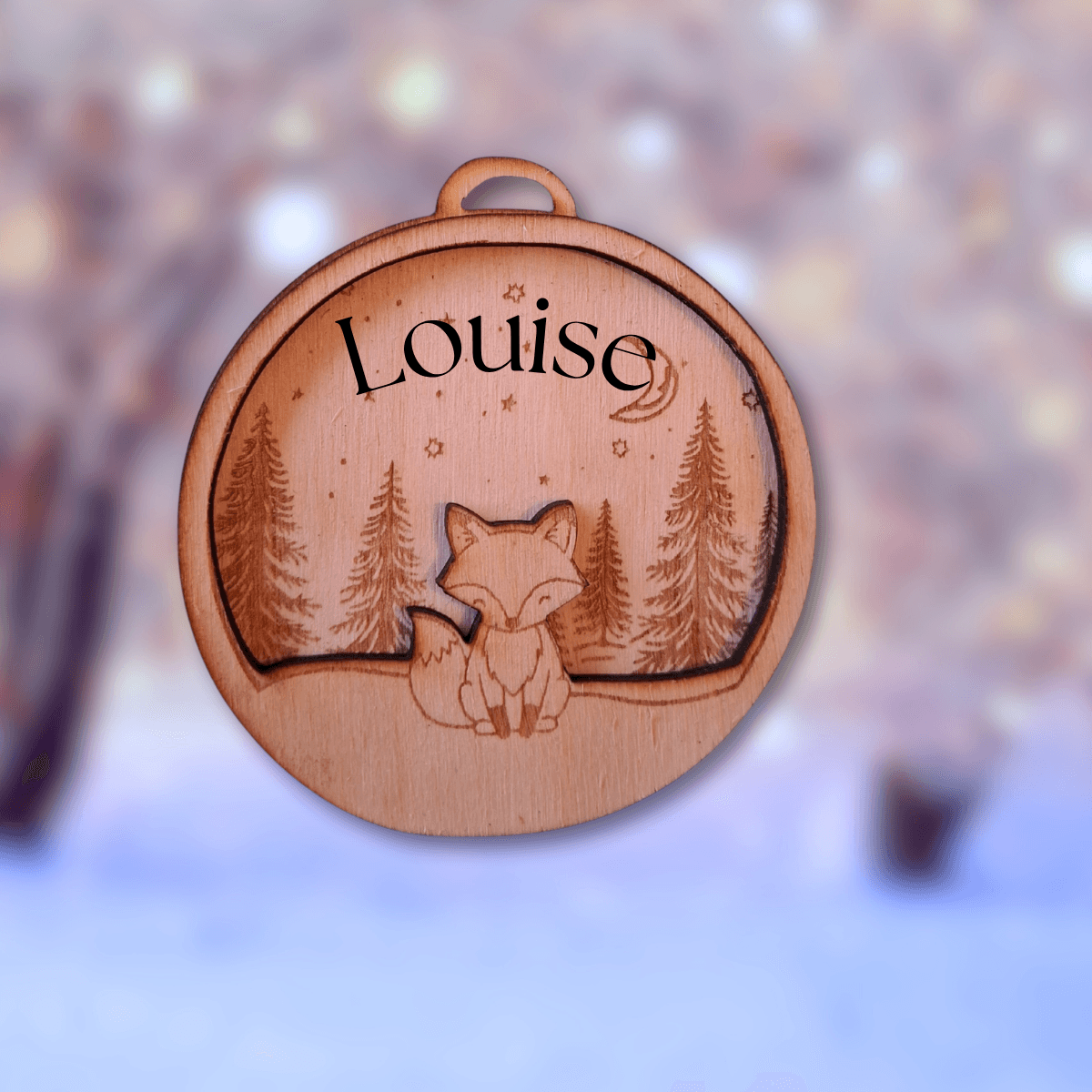 Boules de Noël personnalisées en bois – Image 5