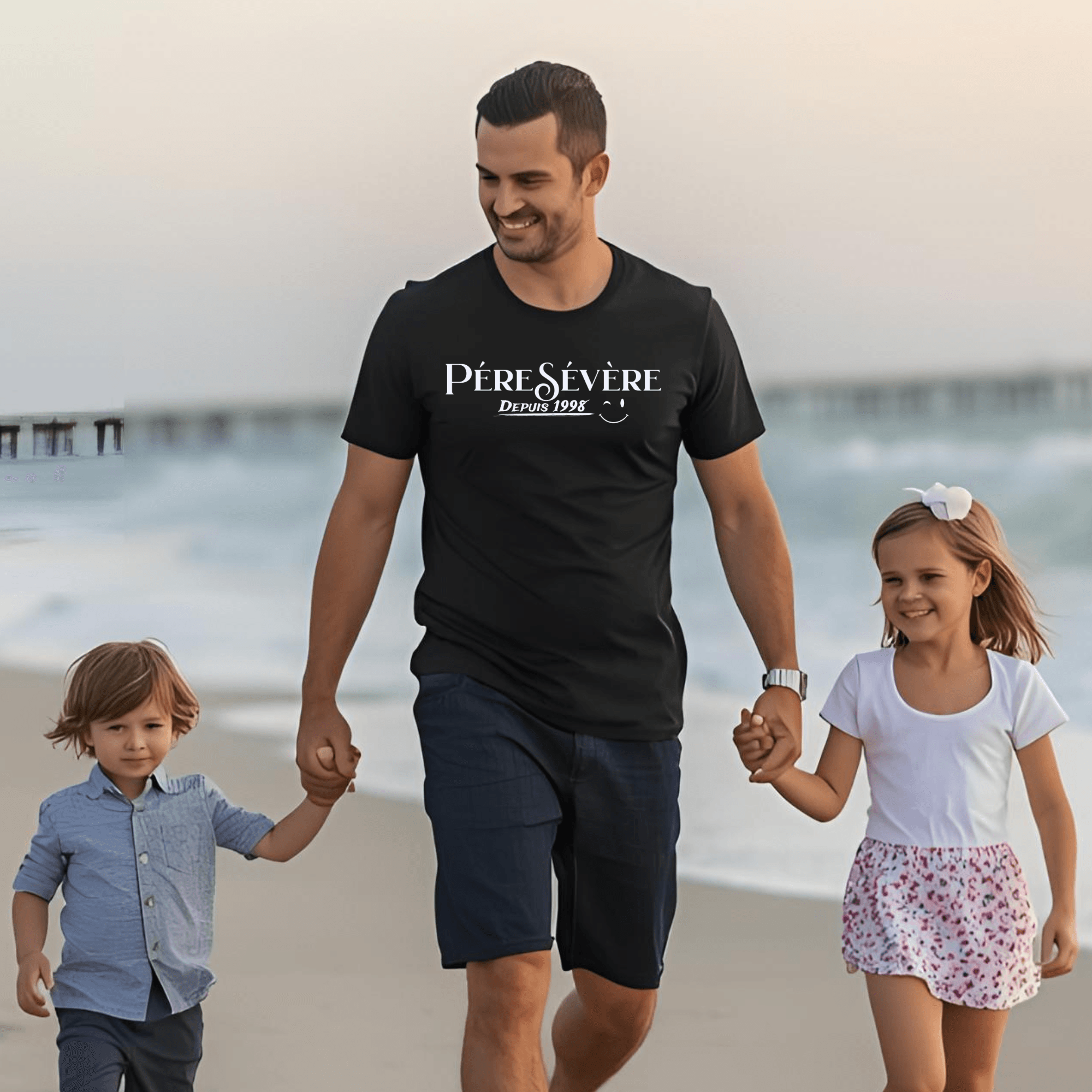T-shirt PéréSevere avec Date Personnalisée - Le Cadeau Parfait pour Papa – Image 3